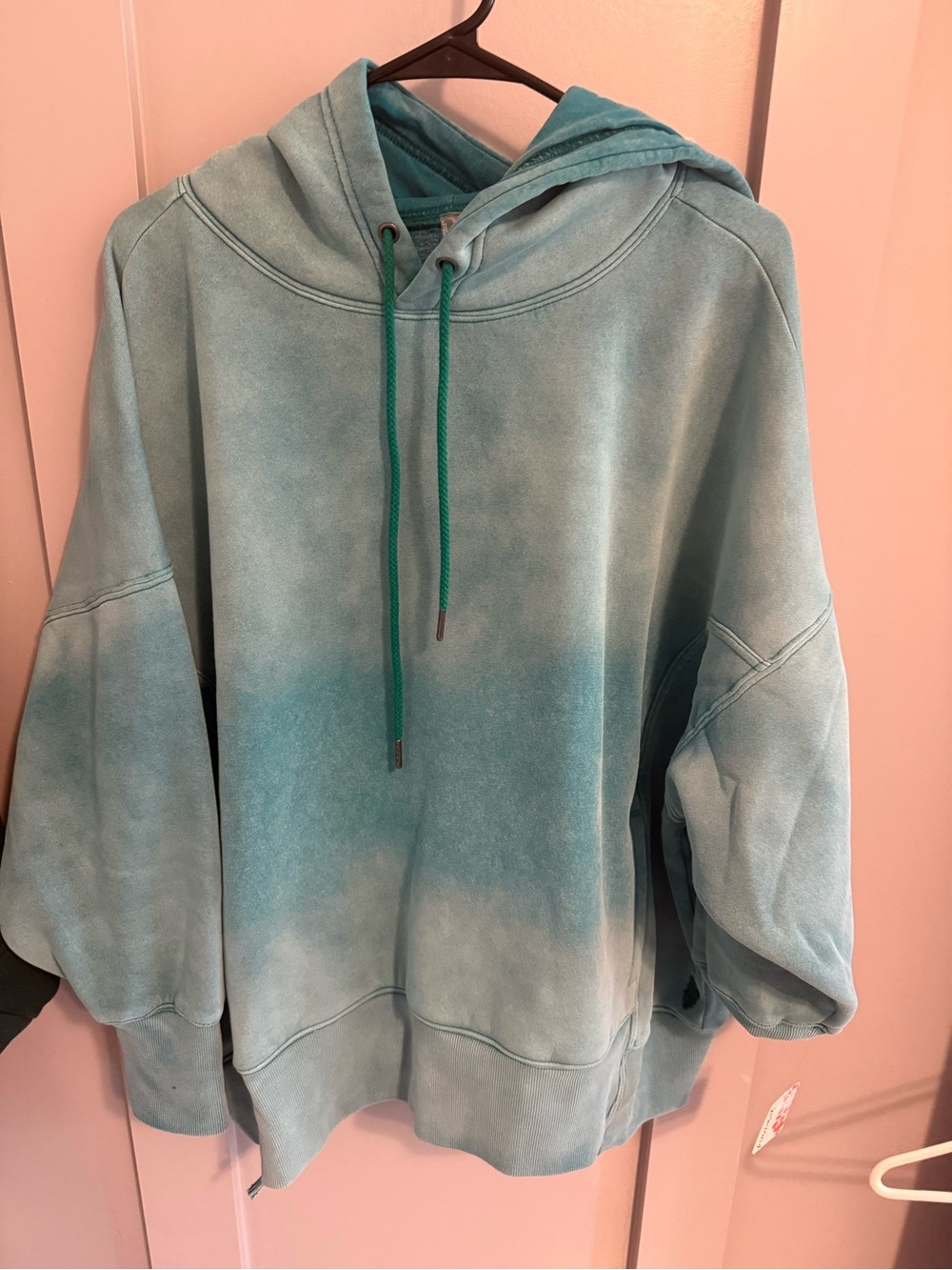 Relaxed Teal vintage wash Hoodie -FP movement
